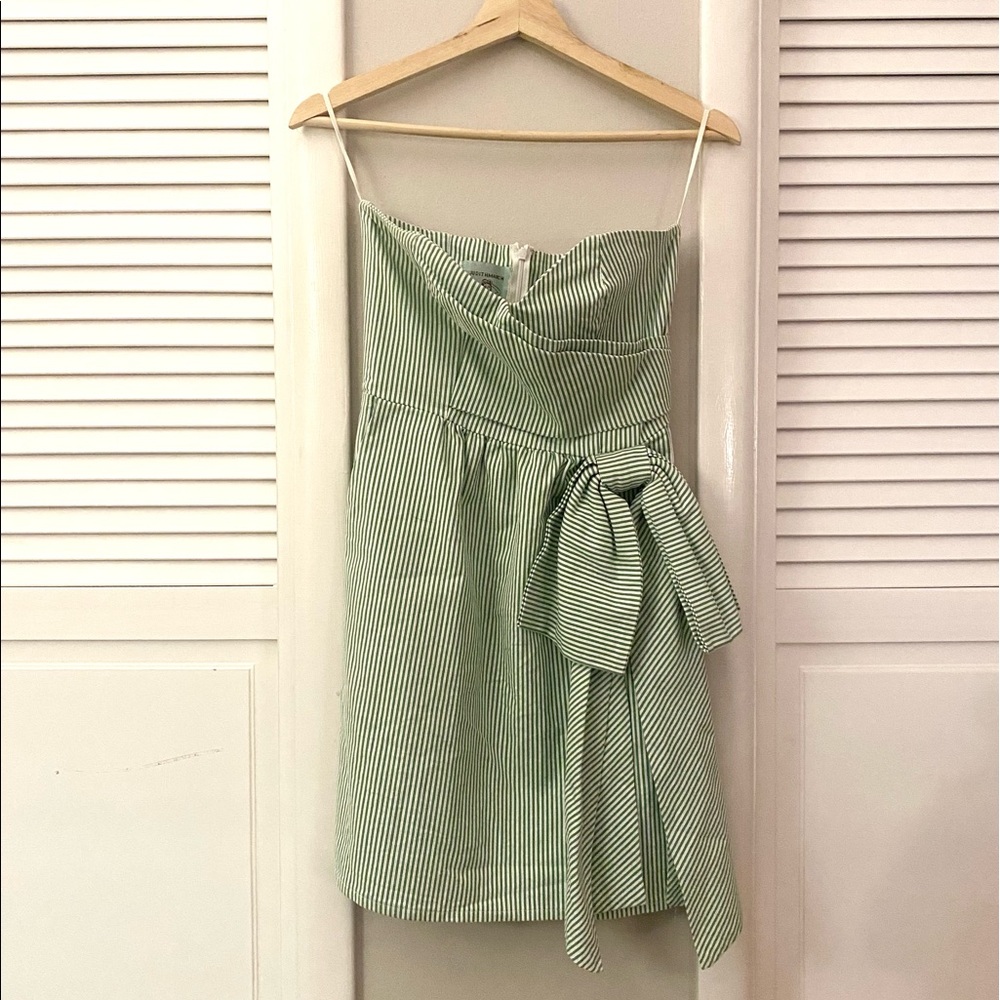 Judith March Seersucker Dress - Green
